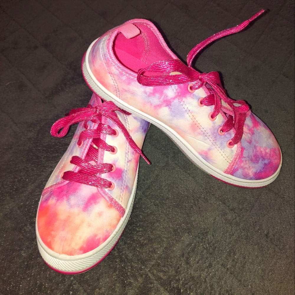 Girls Pink Tie-Dye Shoes Size 4